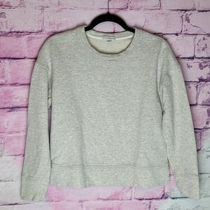 STANDARD JAMES PERSE 100% COTTON HEATHER GRAY BOXY SWEATSHIRT 0/XS